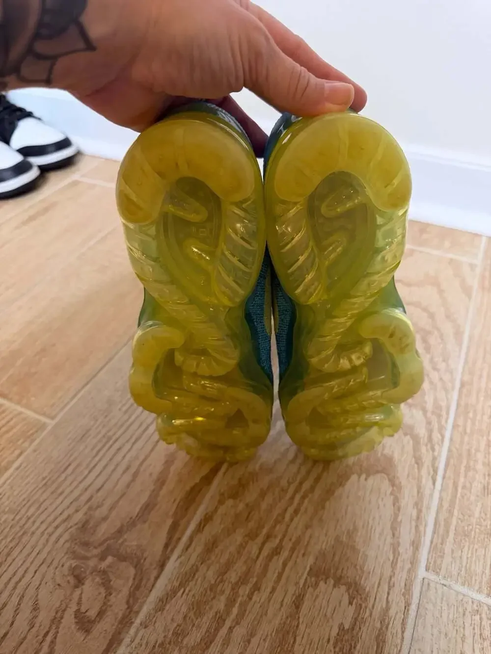 Nike Air VaporMax 2023 Flyknit Baltic Blue Citron Women's Size 6.5